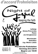 Gospelkonzert - Night of Gospel 'keeping the faith'